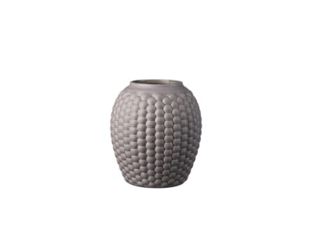 FDB Møbler / Furniture - Lupin Vase S7 - Vase - Warm Grey - Small - H19 x Ø16,5 cm