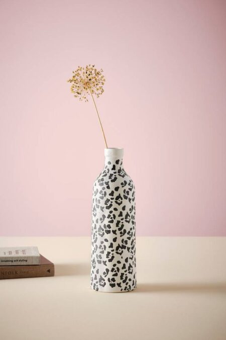 FLOCKIE vase Hvid/sort