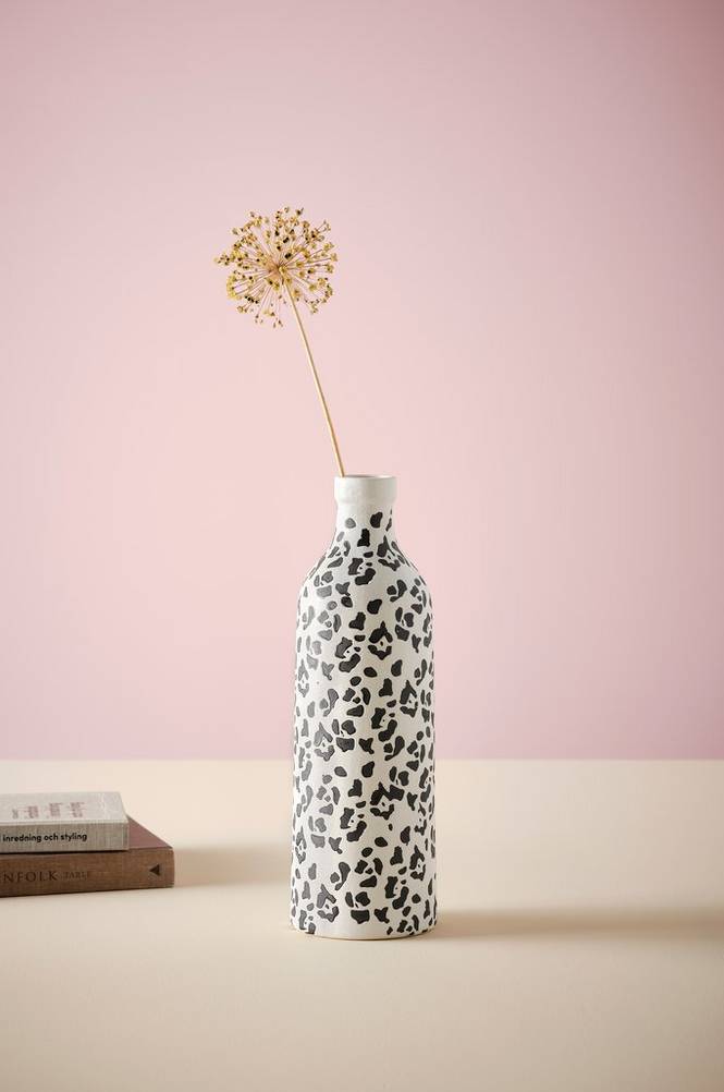FLOCKIE vase Hvid/sort FLOCKIE vase Hvid/sort