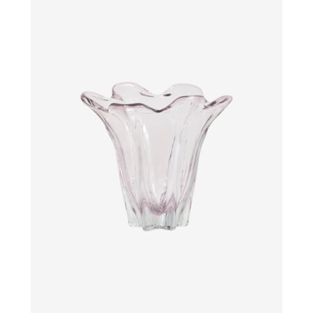 FLOTTA glasvase - h22 cm - lys pink