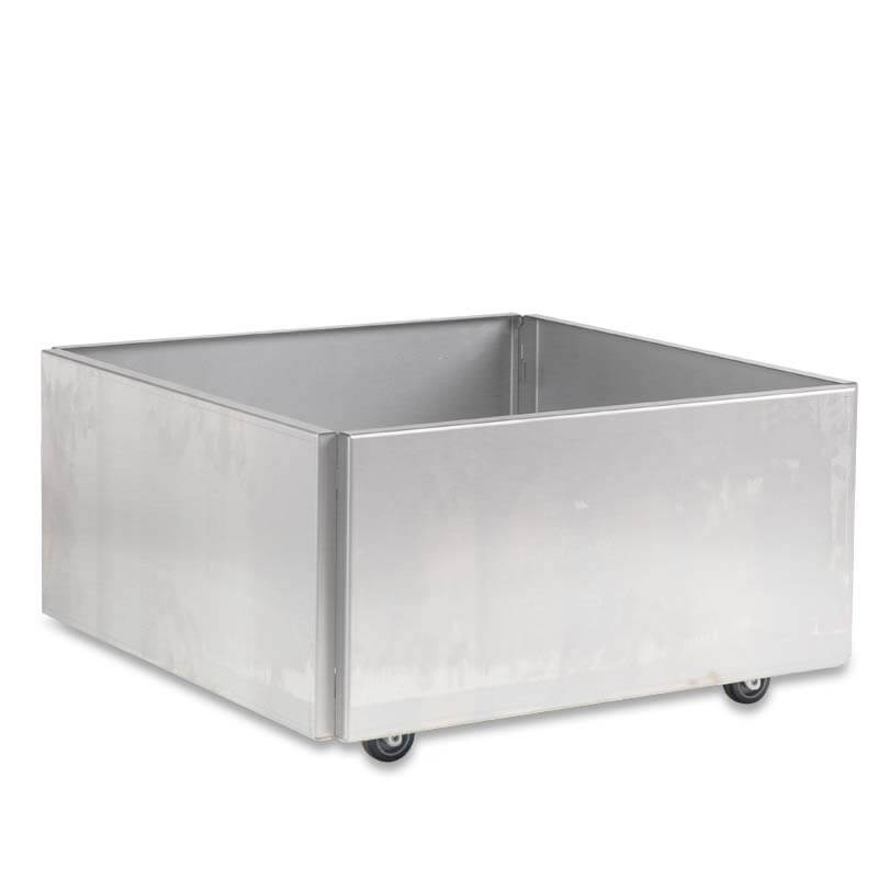 FREJA Plantekasse på hjul 60 x 60 x 27 - Galvaniseret FREJA Plantekasse på hjul 60 x 60 x 27 - Galvaniseret