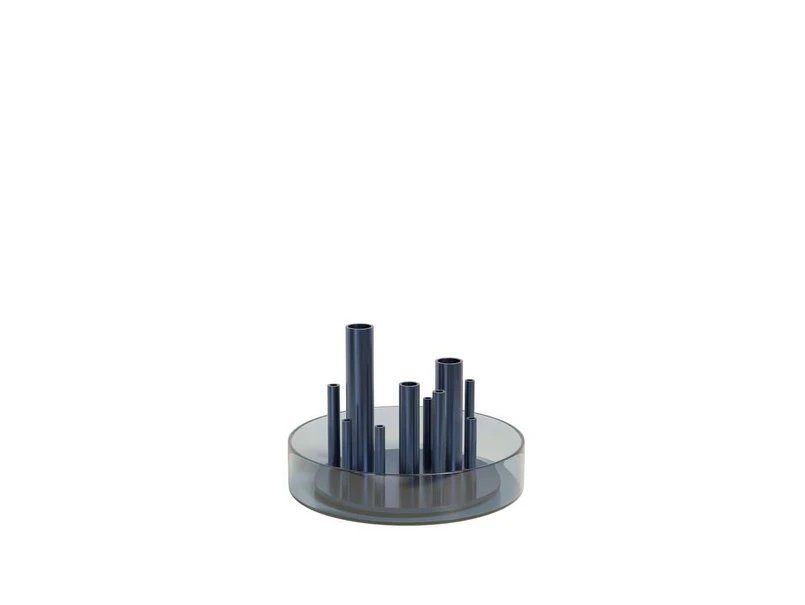 FRITZ HANSEN - Ikeru Vase Low Dusk Blue FRITZ HANSEN - Ikeru Vase Low Dusk Blue
