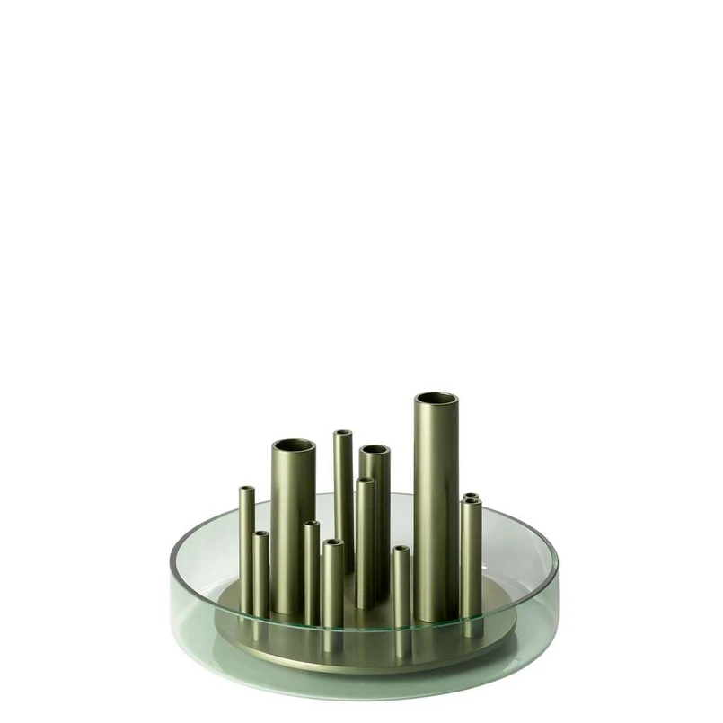 FRITZ HANSEN - Ikeru Vase Low Forest Green FRITZ HANSEN - Ikeru Vase Low Forest Green