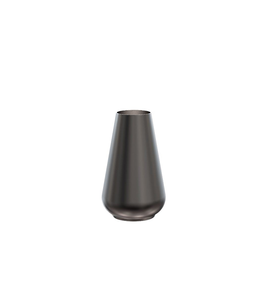 FROST LIVING Rondo Vase 90 Ø: 9,2 cm - Børstet Sort FROST LIVING Rondo Vase 90 Ø: 9,2 cm - Børstet Sort