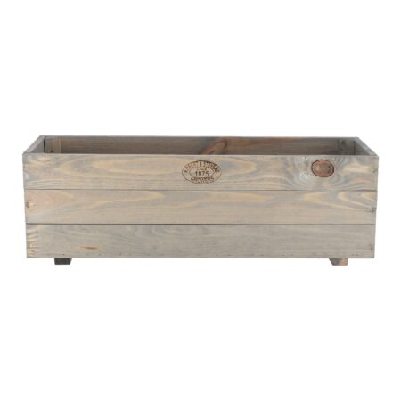 Fallen Fruits Rural Wooden Planter Green