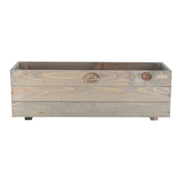 Fallen Fruits Rural Wooden Planter Green