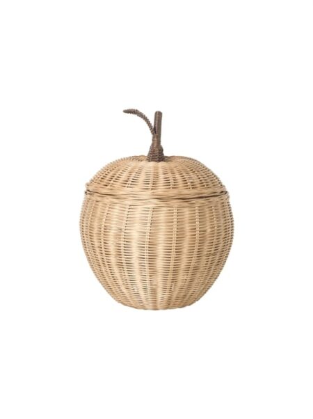 Ferm LIVING Apple Braided Storage Kurv Large H: 52 cm - Natural