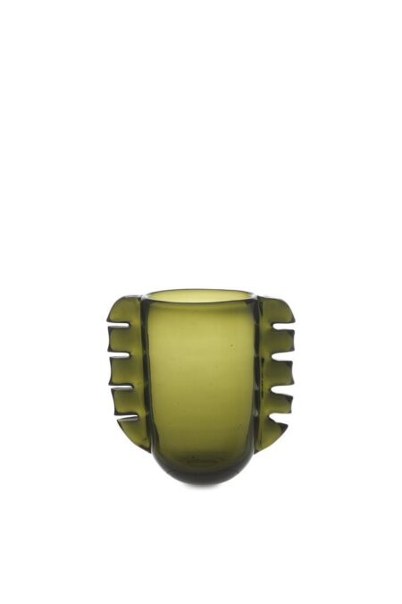 Ferm Living Alas Vase H: 25 cm - Moss Green