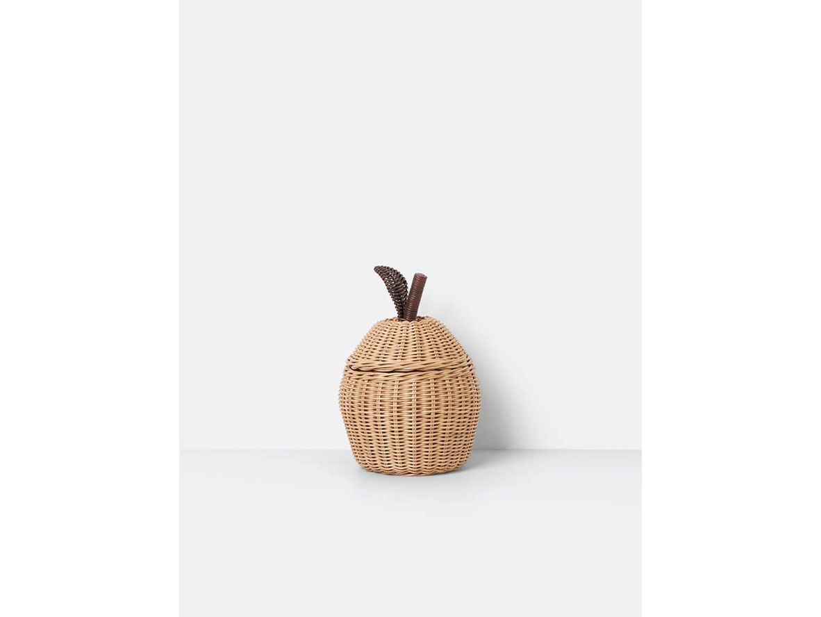 Ferm Living - Apple Braided Storage - Kurv - Small - Ø: 20 x H: 28 cm Ferm Living - Apple Braided Storage - Kurv - Small - Ø: 20 x H: 28 cm