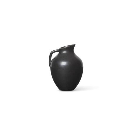 Ferm Living Ari Mini Vase Medium H: 10 cm - Charcoal OUTLET