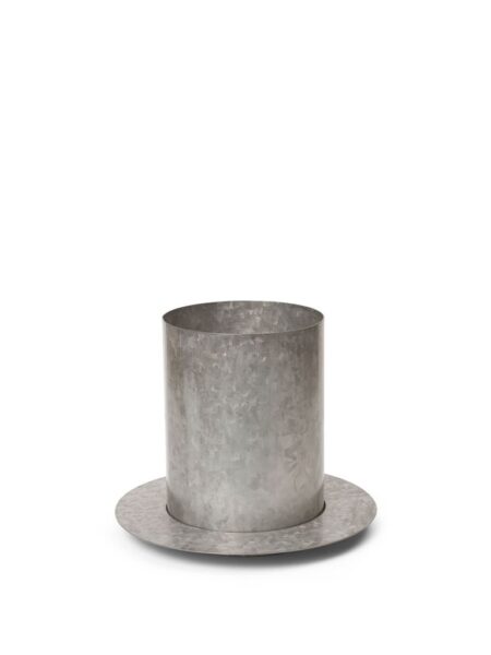 Ferm Living Auran Pot Small H: 21 cm - Galvanized Iron