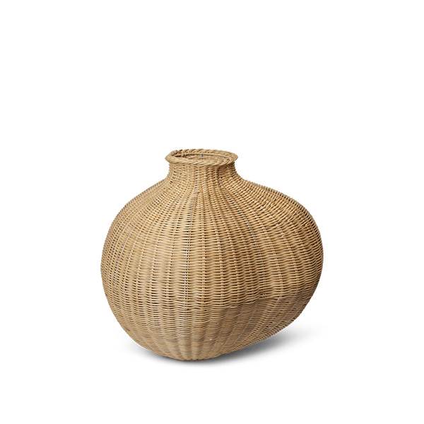 Ferm Living Bola Braided Floor Vase - Natural Ferm Living Bola Braided Floor Vase - Natural