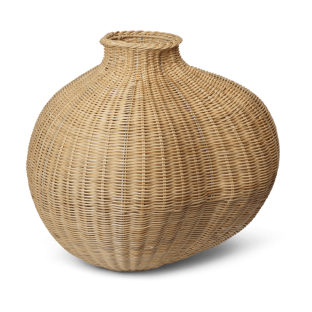 Ferm Living Bola flettet gulvvase Natural