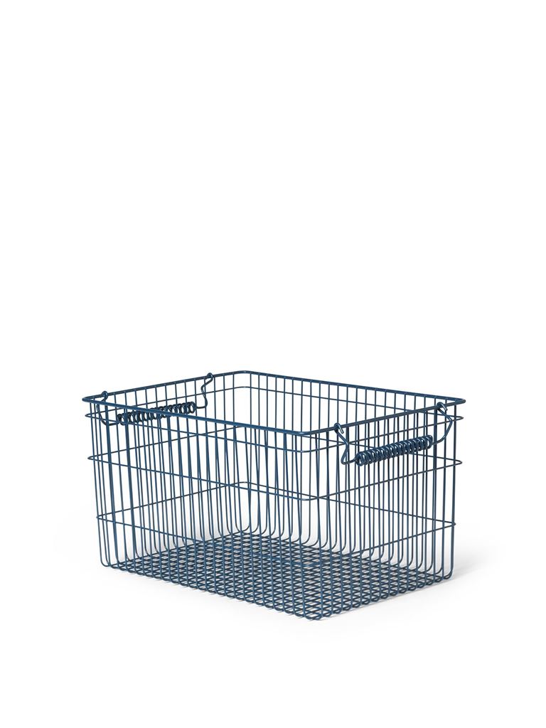Ferm Living Cala Stackable Baskets 2 stk. - Dark Blue Ferm Living Cala Stackable Baskets 2 stk. - Dark Blue