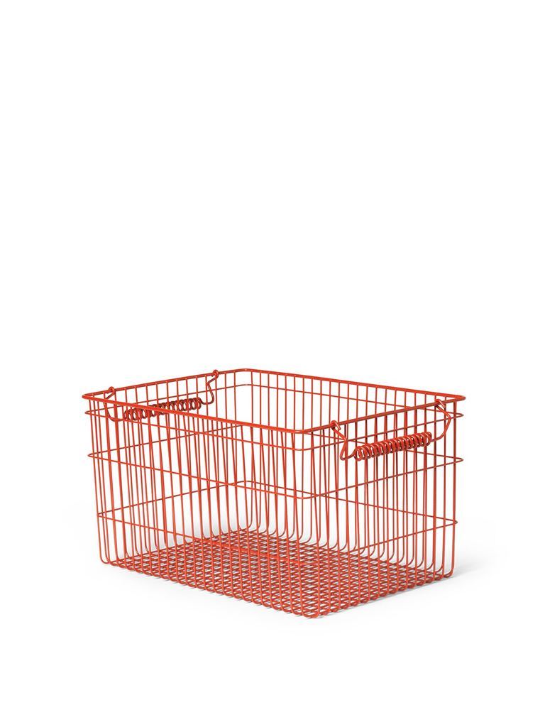 Ferm Living Cala Stackable Baskets 2 stk. - Poppy Red Ferm Living Cala Stackable Baskets 2 stk. - Poppy Red