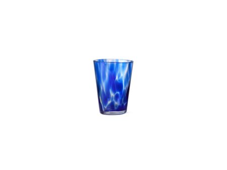 Ferm Living - Casca Glass - Vase - Indigo - W8,5 x H11,5 x D9 cm