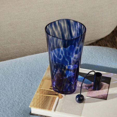 Ferm Living - Casca Vase - Indigo blå - H22 cm