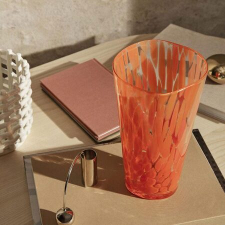 Ferm Living - Casca Vase - rød - H22 cm