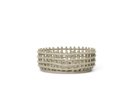 Ferm Living - Ceramic Centrepiece - Krukke - Cashmere - Ø29 x H10 cm