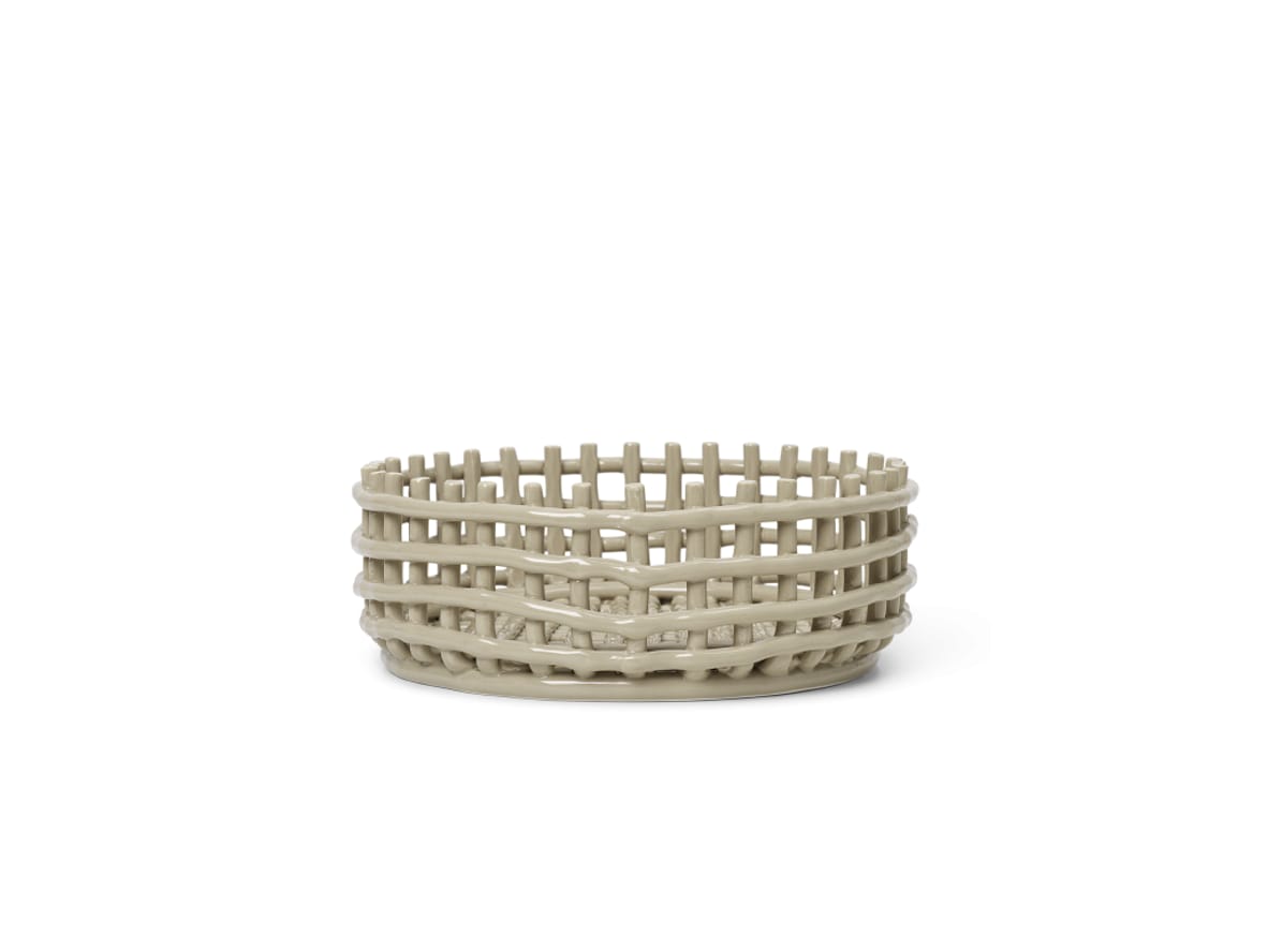 Ferm Living - Ceramic Centrepiece - Krukke - Cashmere - Ø29 x H10 cm Ferm Living - Ceramic Centrepiece - Krukke - Cashmere - Ø29 x H10 cm