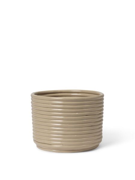 Ferm Living Corduroy Pot H: 15 cm - Cashmere