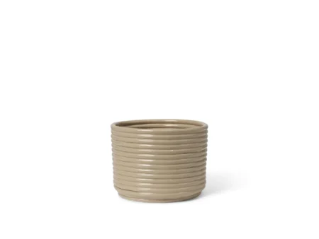 Ferm Living - Corduroy Pot - Urtepotte - Cashmere - Ø: 20 x H: 15 cm