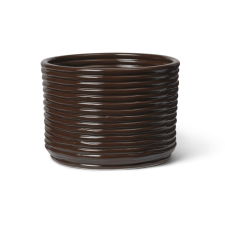 Ferm Living Corduroy blomsterkrukke Ø20x15 cm Carob Brown