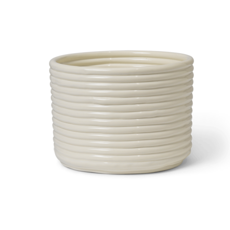Ferm Living Corduroy blomsterkrukke Ø20x15 cm Off white