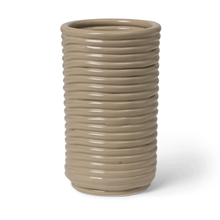 Ferm Living Corduroy vase 21 cm Cashmere