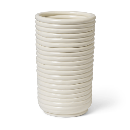 Ferm Living Corduroy vase 21 cm Off white
