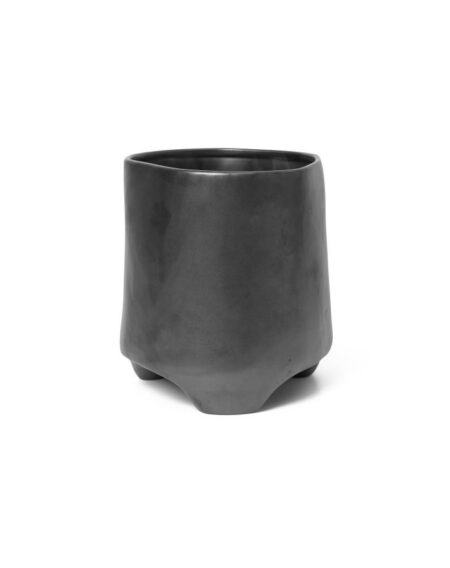 Ferm Living Esca Pot Medium H: 21 cm - Black OUTLET
