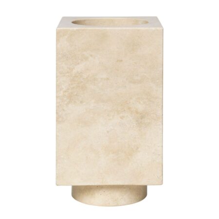 Ferm Living Hew Vase H: 21 cm - Travertine
