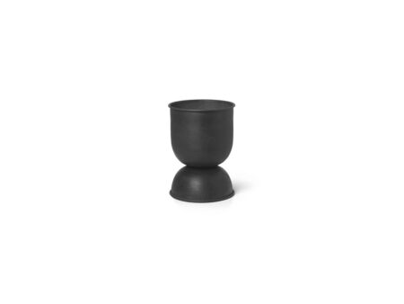 Ferm Living - Hourglass Pots - Urtepotte - Black - Ekstra Small - Ø21 x H30 cm