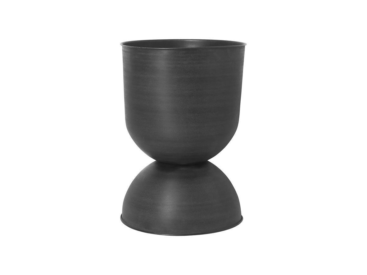Ferm Living - Hourglass Pots - Urtepotte - Black - Large - Ø50 x H73 cm Ferm Living - Hourglass Pots - Urtepotte - Black - Large - Ø50 x H73 cm
