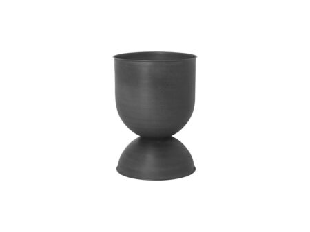 Ferm Living - Hourglass Pots - Urtepotte - Black - Medium - Ø41 x H59 cm
