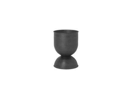 Ferm Living - Hourglass Pots - Urtepotte - Black - Small - Ø31 x H42,5 cm