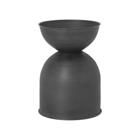 Ferm Living Hourglass krukke lille Ø31 cm Sort-mørkegrå