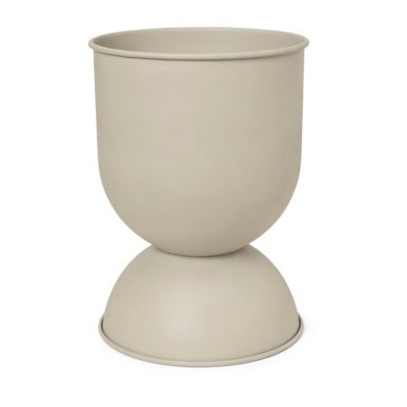 Ferm Living Hourglass krukke stor Ø50 cm Cashmere