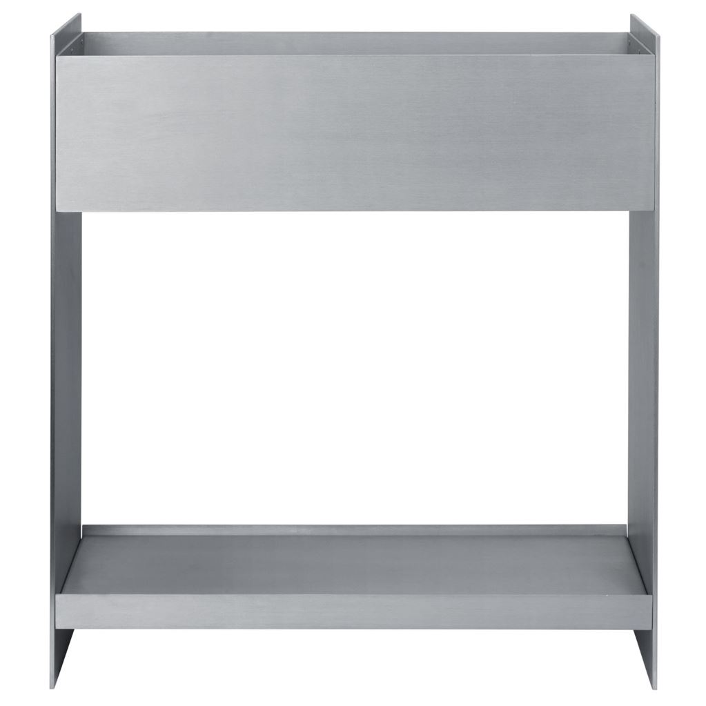 Ferm Living Lager Plant Box With Shelf B: 60 cm - Aluminium Ferm Living Lager Plant Box With Shelf B: 60 cm - Aluminium