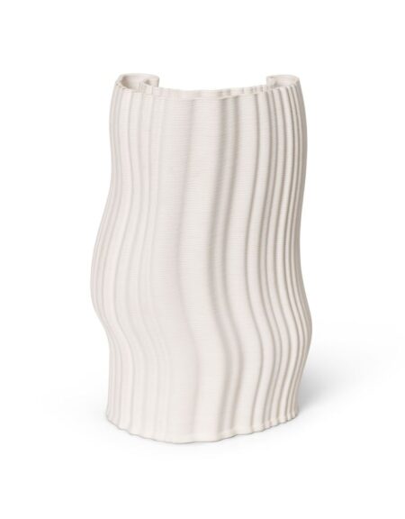 Ferm Living Moire Vase H: 30 cm - Off White