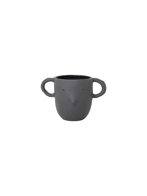 Ferm Living Mus Plant Pot Large H: 12 cm - Dark Grey Ferm Living Mus Plant Pot Large H: 12 cm - Dark Grey