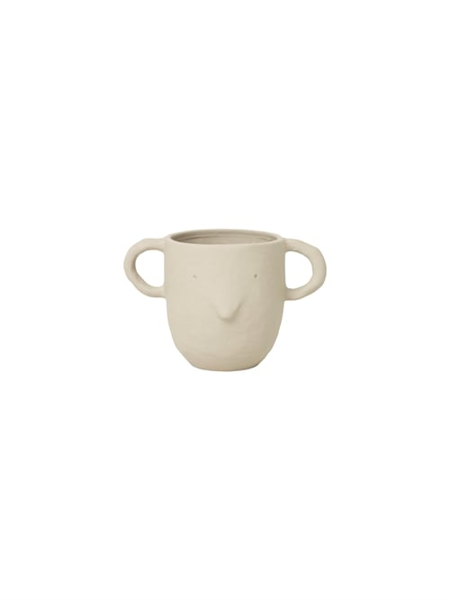 Ferm Living Mus Plant Pot Large H: 12 cm - Sand Ferm Living Mus Plant Pot Large H: 12 cm - Sand