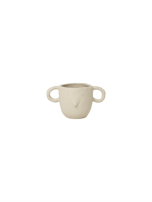 Ferm Living Mus Plant Pot Small H: 9 cm - Sand Ferm Living Mus Plant Pot Small H: 9 cm - Sand