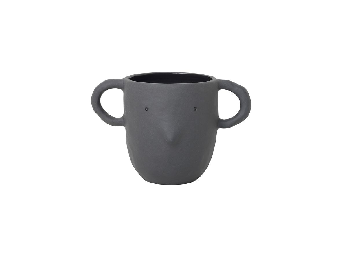 Ferm Living - Mus Plant Pot - Urtepotte - Dark Grey - W19 x H12 x D10,5 cm (Large) Ferm Living - Mus Plant Pot - Urtepotte - Dark Grey - W19 x H12 x D10,5 cm (Large)