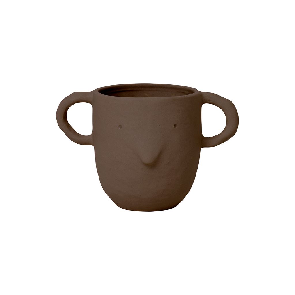 Ferm Living - Mus Plant Pot - Urtepotte - Red Brown - W16 x H9 x D9 cm (Small) Ferm Living - Mus Plant Pot - Urtepotte - Red Brown - W16 x H9 x D9 cm (Small)