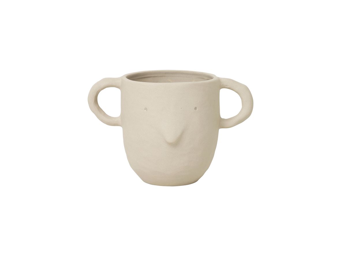 Ferm Living - Mus Plant Pot - Urtepotte - Sand - W19 x H12 x D10,5 cm (Large) Ferm Living - Mus Plant Pot - Urtepotte - Sand - W19 x H12 x D10,5 cm (Large)