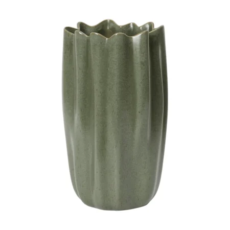Ferm Living Nium vase Dark sage, 23 cm
