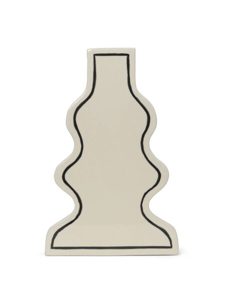 Ferm Living Paste Vase Curvy H: 36 cm - Off-White