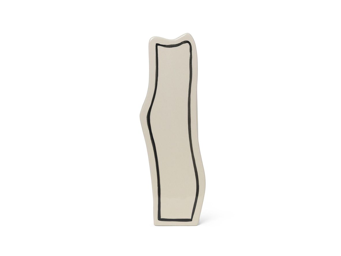 Ferm Living - Paste Vase - Vase - Slim - Off-white - W12 x H35 x D9 cm Ferm Living - Paste Vase - Vase - Slim - Off-white - W12 x H35 x D9 cm