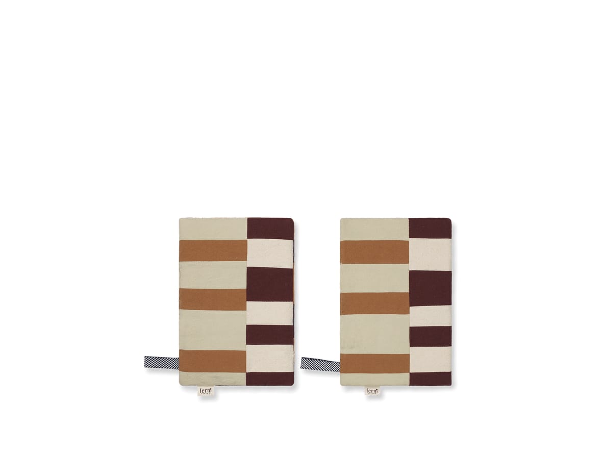 Ferm Living - Section Pot Holder - Sæt af 2 - Grydelapper - Multi - W30 x D2 x H21 cm Ferm Living - Section Pot Holder - Sæt af 2 - Grydelapper - Multi - W30 x D2 x H21 cm